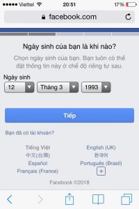 tạo tài khoản facebook mới trên điện thoại ảnh 3