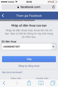 tài khoản facebook