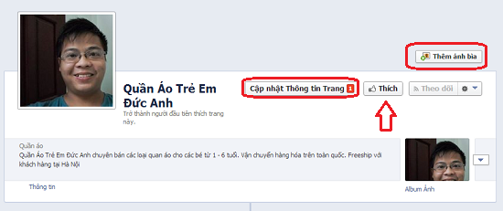 Bước 7: Chỉnh sửa thông tin Fanpage trên Facebook