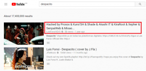 mv bị hack trên yotube 1