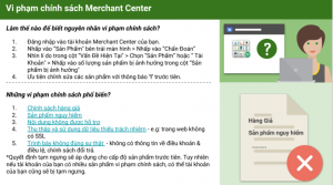 chính sách vi phạm google