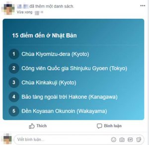 tính năng tạo danh sách trên facebook 11