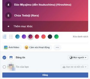 tính năng tạo danh sách trên facebook 5