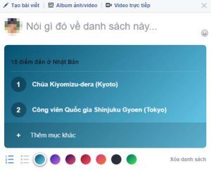 tính năng tạo danh sách trên facebook 7