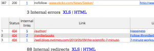 find broken links