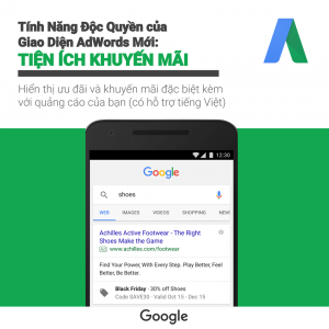 giao diện mới của google adwords