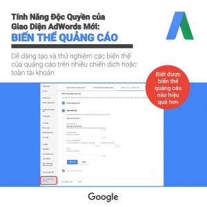 giao diện mới của google adwords