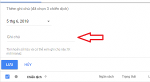 tính năng ghi chú trong google adwrords 06