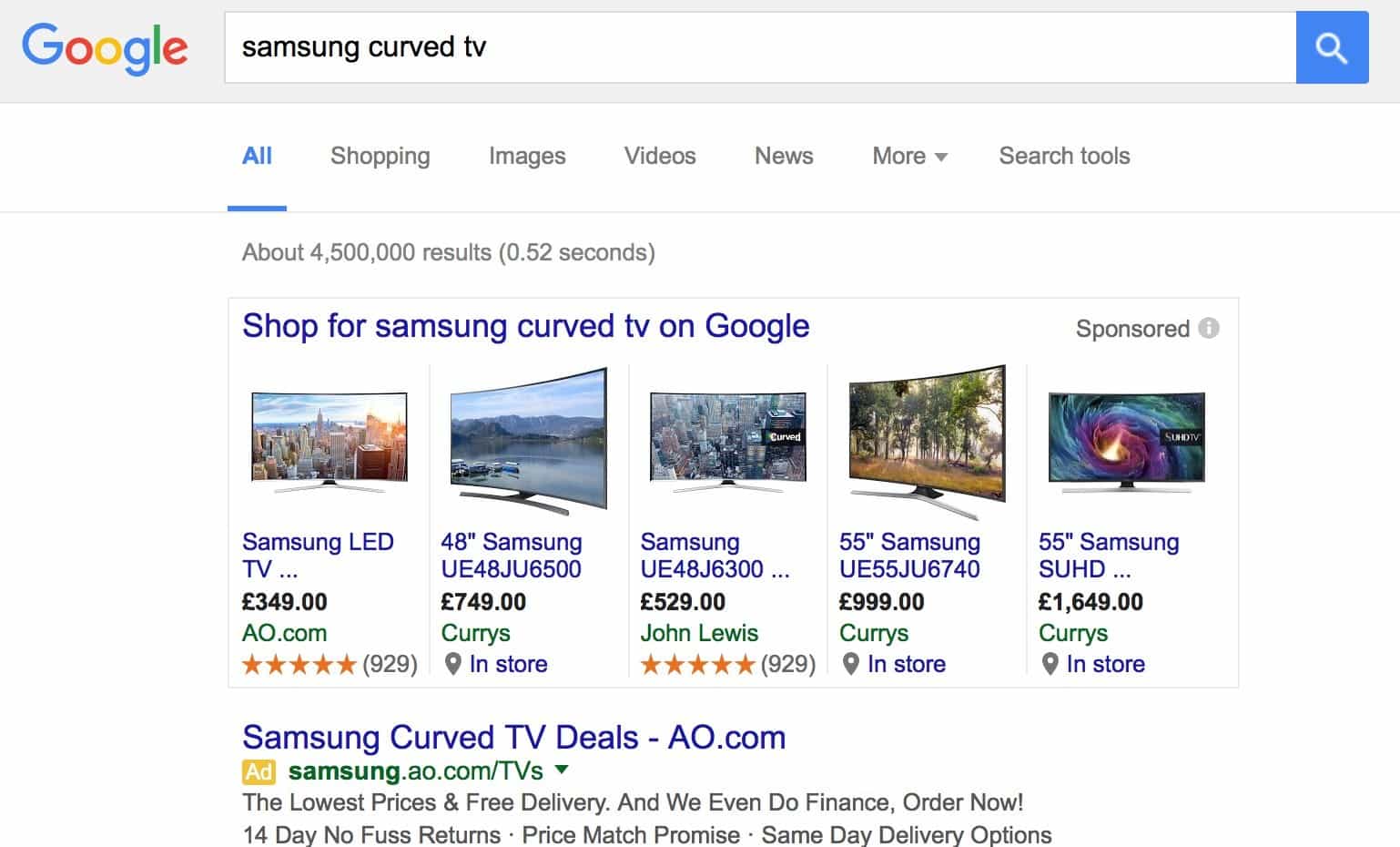 google shopping