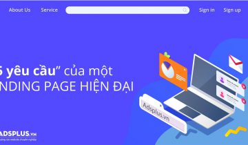 landing page hiện đại