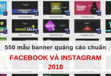 550 mẫu banner quảng cáo chuẩn dành cho Facebook và Instagram