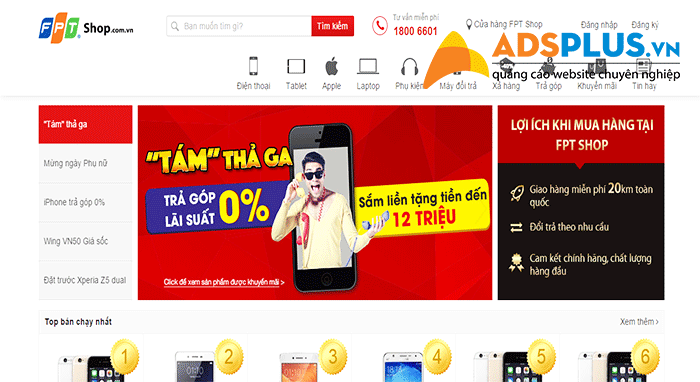 FPT Shop chuyên sản phẩm công nghệ điện tử