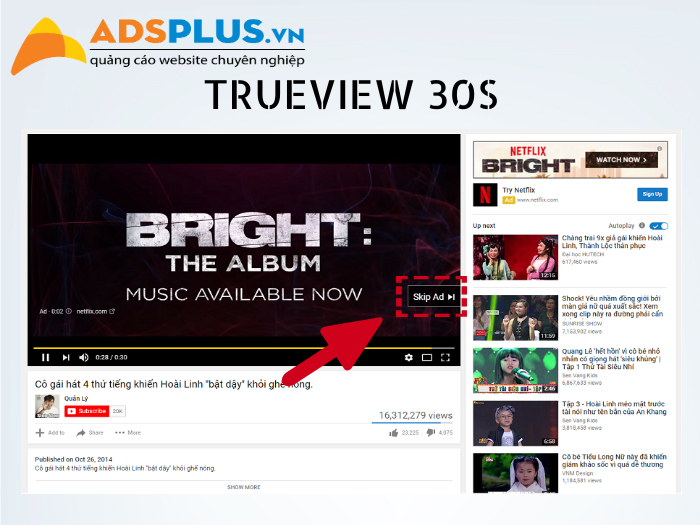 bảng giá quảng cáo trên youtube 01