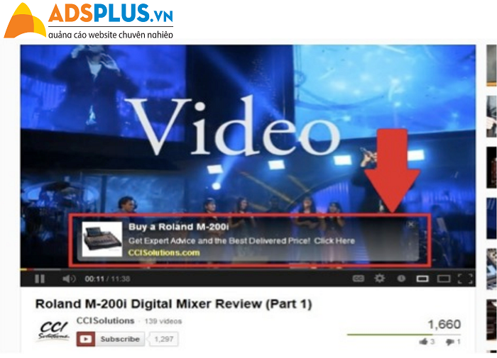 quảng cáo banner trên Youtube 02