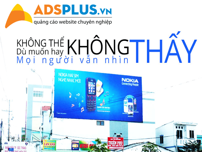 băng rôn biển quảng cáo trên đường phố