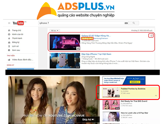 quảng cáo youtube video discovery
