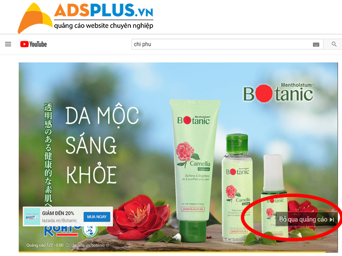 quảng cáo video trên youtube 02