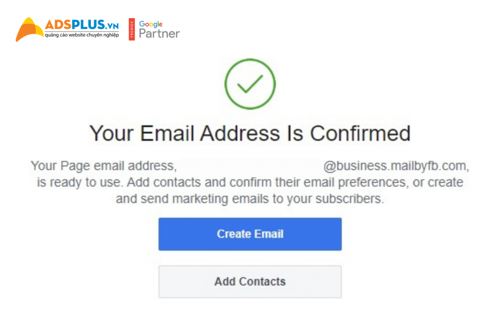 xác nhận email thành công
