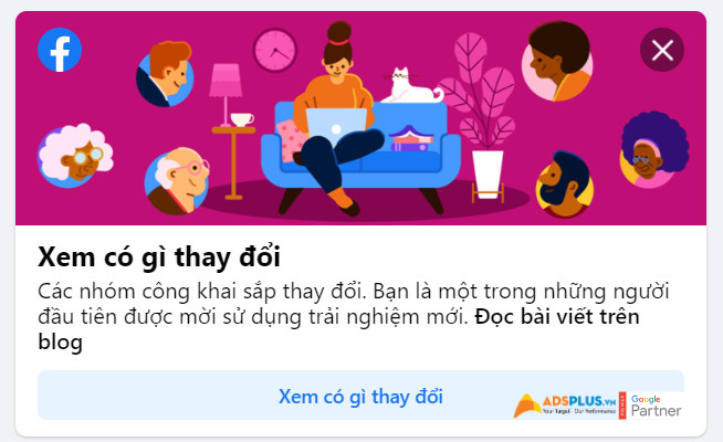 nhóm công khai trên Facebook