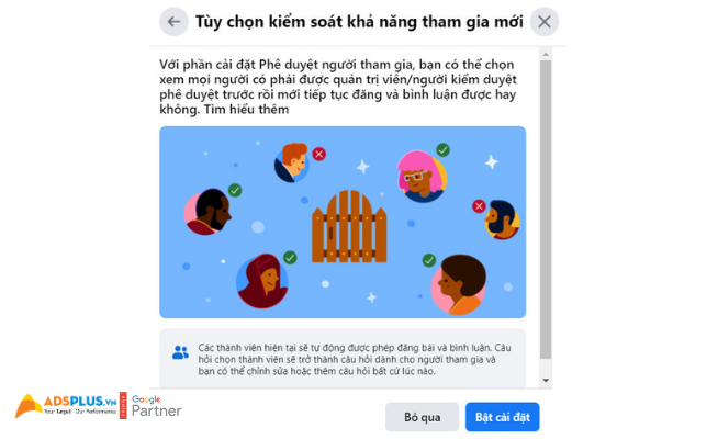 Khả năng tham gia nhóm mới