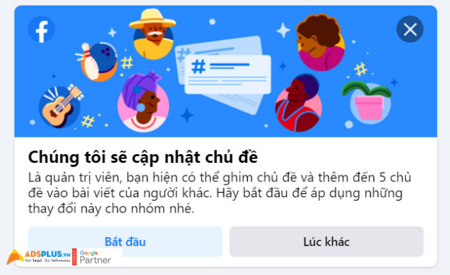 Cập nhật tính năng hashtag