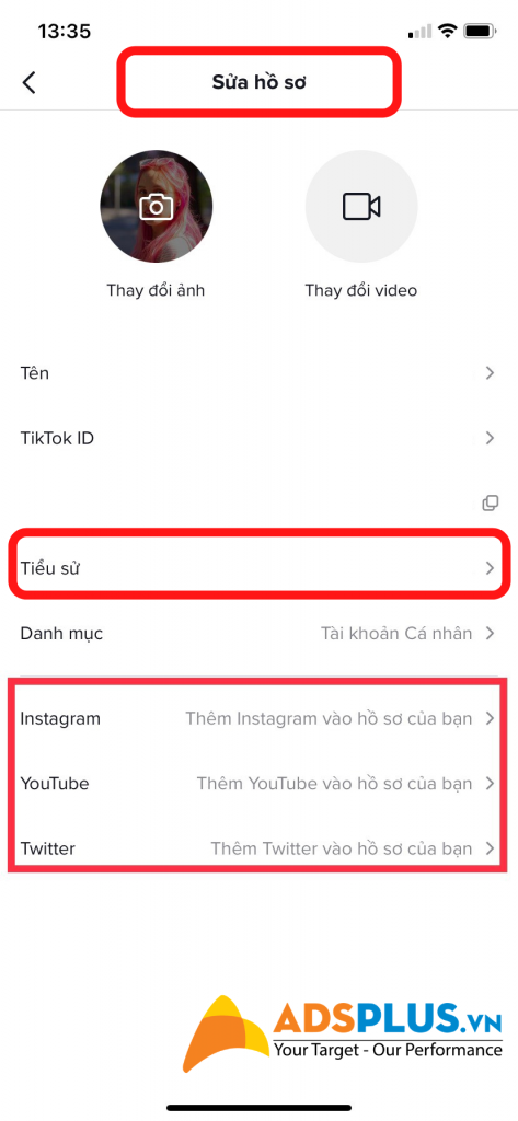 Kết nối tài khoản TikTok