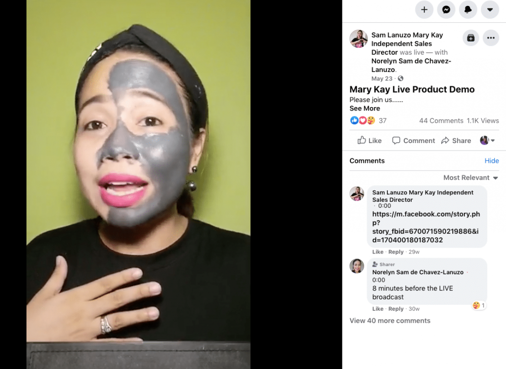 hướng dẫn sử dụng khi quay trên facebook