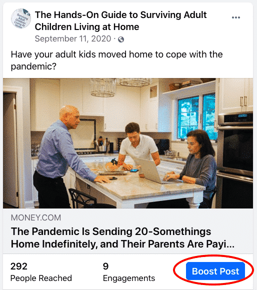 Làm thế nào để tăng cường một bài đăng trên Facebook?