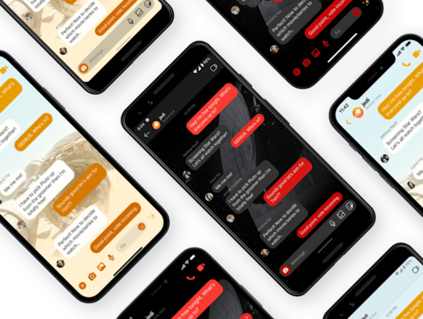 giao diện trò chuyện của messenger và instagram mới