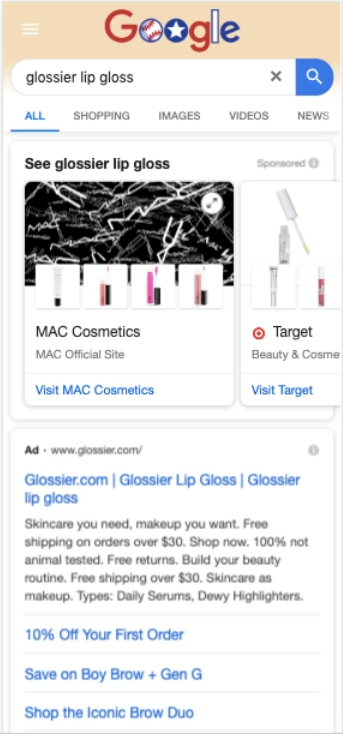 Quảng cáo trên Google Shopping