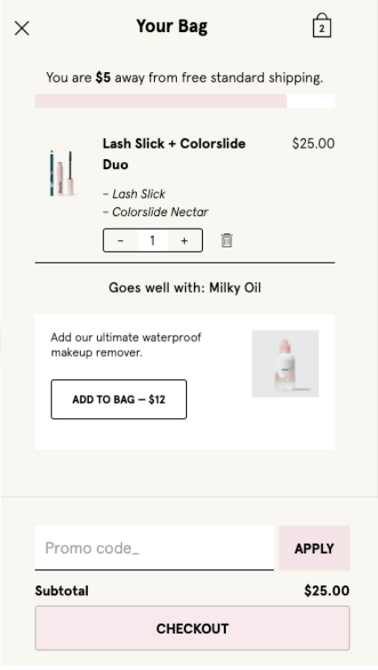 landing page glossier case study social media