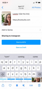 Thêm liên kết đến Story KHÔNG CÓ 10.000 người theo dõi bằng IGTV
