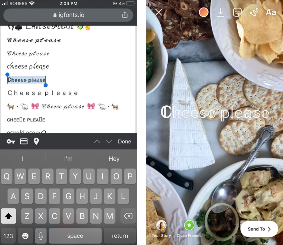 Thể hiện bản thân với nhiều phông chữ hơn nữa trên Instagram Story