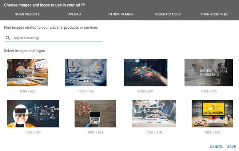 Hình ảnh trong google discovery ads