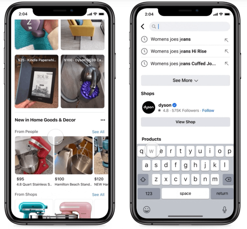Facebook cũng sẽ đưa danh sách Shop lên Marketplace
