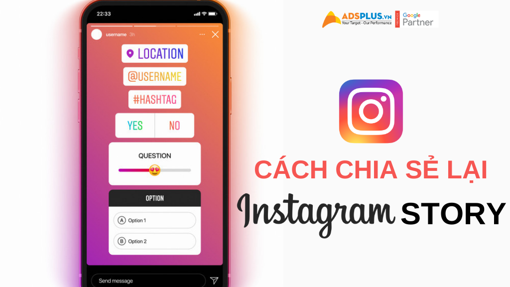 cách chia sẻ lại story trên instagram