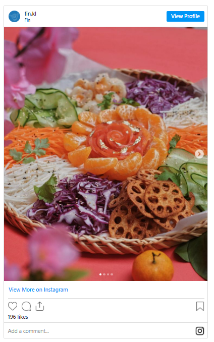 Quảng cáo các món trong thực đơn theo mùa