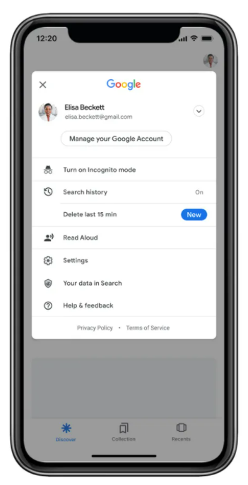 xóa lịch sử tìm kiếm google