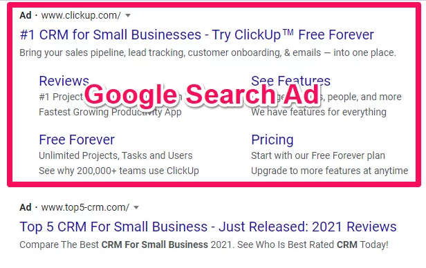 chiến dịch google tìm kiếm
