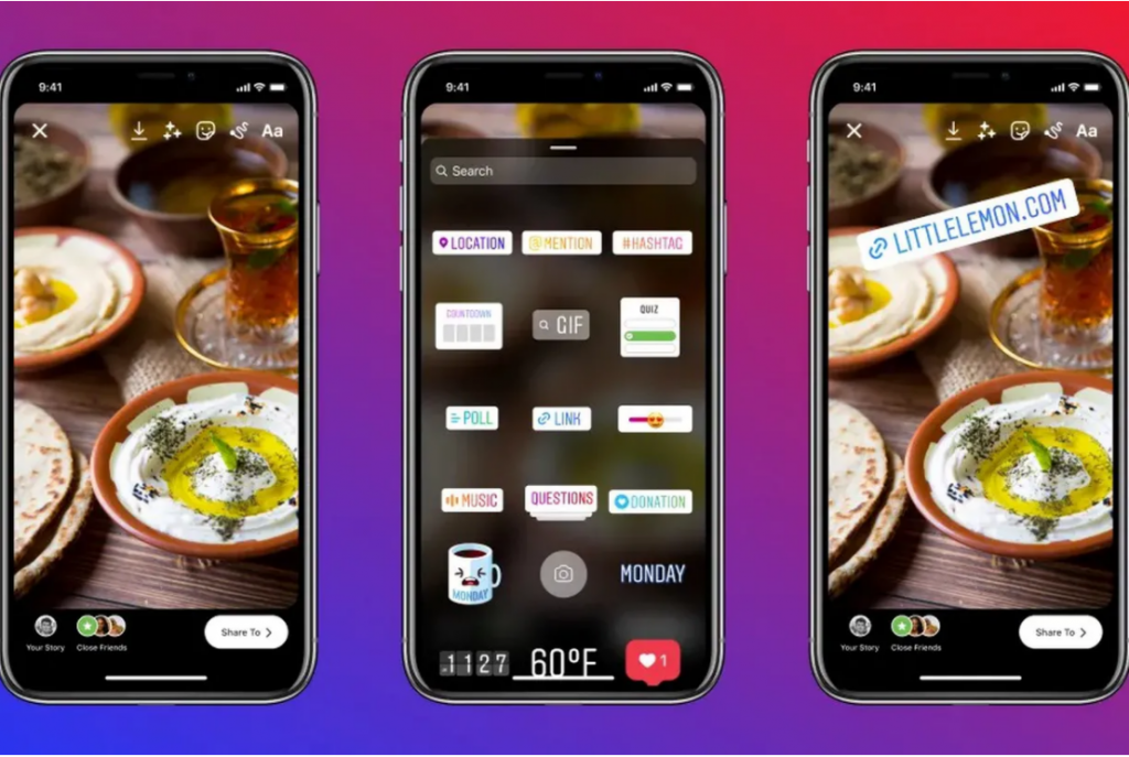 cách chèn link vào story trên instagram