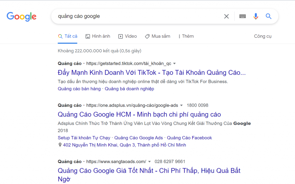 so sánh quảng cáo Google và Facebook