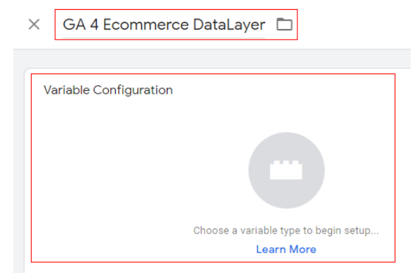 google analytic 4 ecommerce