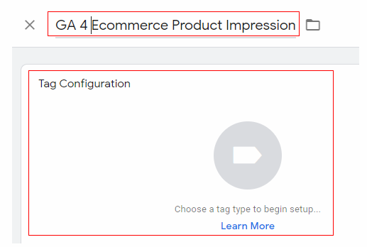 google analytic 4 ecommerce
