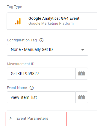google analytic 4 ecommerce