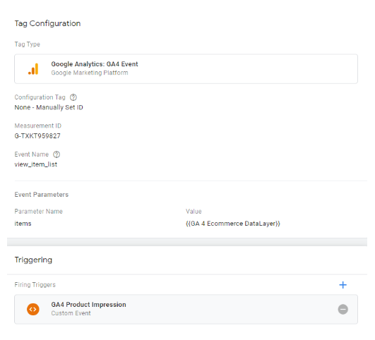 google analytic 4 ecommerce