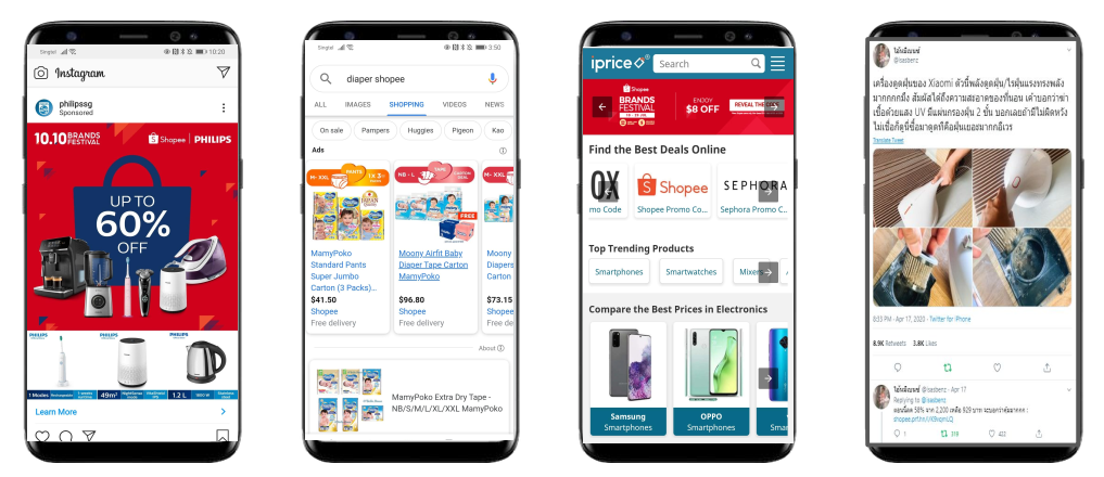 quảng cáo shopee