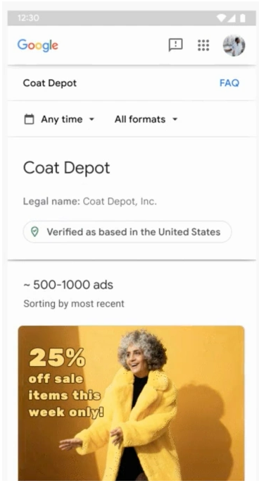quảng cáo google minh bạch