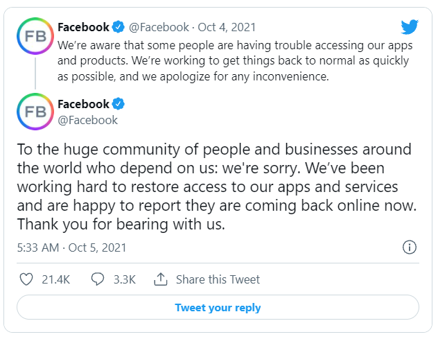 facebook sập
