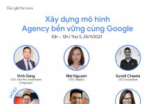 Adsplus – đại diện duy nhất tại Việt Nam chia sẻ mô hình bền vững trong hội thảo Google 2021 dành cho CEO CEO Adsplus xây dựng mô hình agency bền vững cùng google