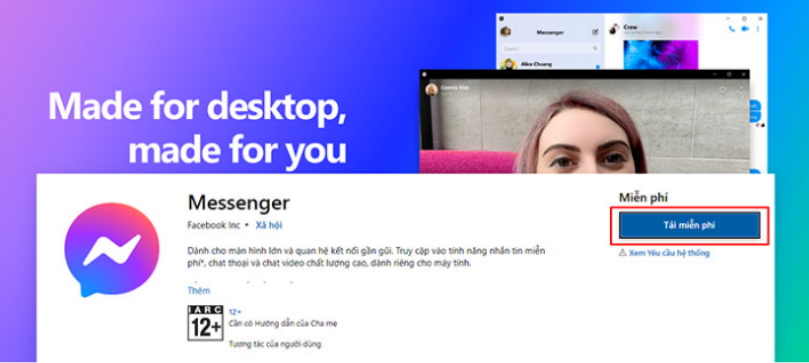 tải messenger cho máy tính